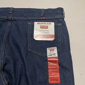 Rustler Men's Jeans Regular Fit Size 44 X‎ 32 Straight Leg Heavyweight Denim
